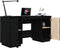 vidaXL - Bureau - 140x50x75 - cm - massief - grenenhout - zwart