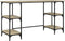 vidaXL - Bureau - 140x50x75 - cm - metaal - en - bewerkt - hout - sonoma - eikenkleurig