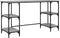 vidaXL - Bureau - 140x50x75 - cm - metaal - en - bewerkt - hout - grijs - sonoma - eiken