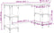 vidaXL - Bureau - 140x50x75 - cm - metaal - en - bewerkt - hout - gerookt - eikenkleurig