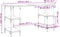 vidaXL - Bureau - 140x50x75 - cm - metaal - en - bewerkt - hout - bruin - eikenkleur