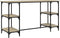 vidaXL - Bureau - 140x50x75 - cm - metaal - en - bewerkt - hout - sonoma - eikenkleurig
