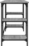 vidaXL - Bureau - 140x50x75 - cm - metaal - en - bewerkt - hout - grijs - sonoma - eiken