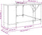 vidaXL - Bureau - 141x141x75 - cm - bewerkt - hout - gerookt - eikenkleurig