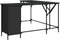 vidaXL - Bureau - 141x141x75 - cm - bewerkt - hout - zwart
