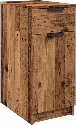 vidaXL - Bureau - 33x50x75 - cm - bewerkt - hout - oud - houtkleurig