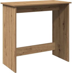 vidaXL - Bureau - 80x40x75 - cm - bewerkt - hout - artisanaal - eikenkleurig