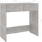 vidaXL - Bureau - 80x40x75 - cm - bewerkt - hout - betongrijs