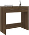 vidaXL - Bureau - 80x40x75 - cm - bewerkt - hout - bruin - eikenkleur