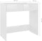 vidaXL - Bureau - 80x40x75 - cm - bewerkt - hout - hoogglans - wit