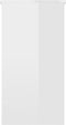 vidaXL - Bureau - 80x40x75 - cm - bewerkt - hout - hoogglans - wit
