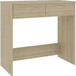 vidaXL - Bureau - 80x40x75 - cm - bewerkt - hout - sonoma - eikenkleurig