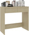 vidaXL - Bureau - 80x40x75 - cm - bewerkt - hout - sonoma - eikenkleurig