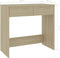vidaXL - Bureau - 80x40x75 - cm - bewerkt - hout - sonoma - eikenkleurig