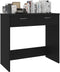 vidaXL - Bureau - 80x40x75 - cm - bewerkt - hout - zwart