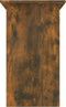 vidaXL - Bureau - 80x45x74 - cm - bewerkt - hout - gerookt - eikenkleurig