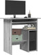 vidaXL - Bureau - 80x45x74 - cm - bewerkt - hout - grijs - sonoma - eikenkleurig