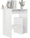 vidaXL - Bureau - 80x45x74 - cm - bewerkt - hout - hoogglans - wit