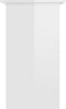 vidaXL - Bureau - 80x45x74 - cm - bewerkt - hout - hoogglans - wit