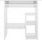 vidaXL - Bureau - 80x45x74 - cm - bewerkt - hout - hoogglans - wit