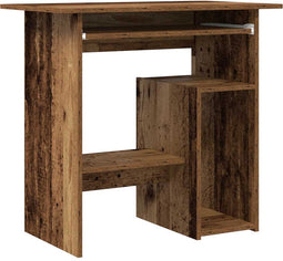 vidaXL - Bureau - 80x45x74 - cm - bewerkt - hout - oud - houtkleurig