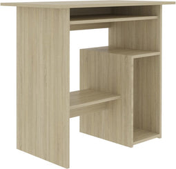 vidaXL - Bureau - 80x45x74 - cm - bewerkt - hout - sonoma - eikenkleurig