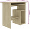 vidaXL - Bureau - 80x45x74 - cm - bewerkt - hout - sonoma - eikenkleurig
