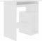 vidaXL - Bureau - 80x45x74 - cm - bewerkt - hout - wit