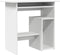 vidaXL - Bureau - 80x45x74 - cm - bewerkt - hout - wit