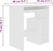 vidaXL - Bureau - 80x45x74 - cm - bewerkt - hout - wit