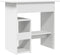 vidaXL - Bureau - 80x45x74 - cm - bewerkt - hout - wit