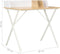 vidaXL - Bureau - 80x50x84 - cm - wit - en - natuurlijk