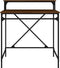 vidaXL - Bureau - 80x50x90 - cm - bewerkt - hout - en - ijzer - bruin - eikenkleur