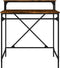 vidaXL - Bureau - 80x50x90 - cm - bewerkt - hout - en - ijzer - gerookt - eikenkleurig