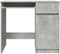 vidaXL - Bureau - 86x49x76 - cm - spaanplaat - betongrijs