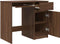vidaXL - Bureau - 86x49x76 - cm - spaanplaat - bruin - eikenkleurig