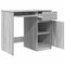 vidaXL - Bureau - 86x49x76 - cm - spaanplaat - grijs - sonoma