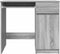 vidaXL - Bureau - 86x49x76 - cm - spaanplaat - grijs - sonoma