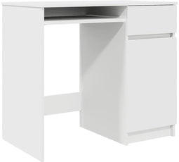 vidaXL - Bureau - 86x49x76 - cm - spaanplaat - wit
