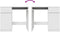vidaXL - Bureau - 86x49x76 - cm - spaanplaat - wit