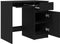 vidaXL - Bureau - 86x49x76 - cm - spaanplaat - zwart - eikenkleurig