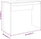 vidaXL - Bureau - 90x40x72 - cm - bewerkt - hout - bruin - eikenkleur