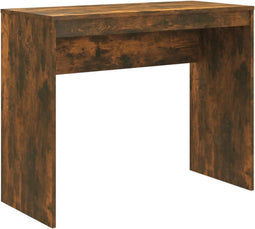 vidaXL - Bureau - 90x40x72 - cm - bewerkt - hout - gerookt - eikenkleurig