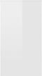 vidaXL - Bureau - 90x40x72 - cm - bewerkt - hout - hoogglans - wit
