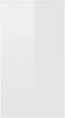vidaXL - Bureau - 90x40x72 - cm - bewerkt - hout - hoogglans - wit