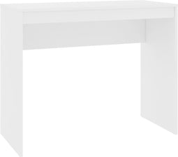vidaXL - Bureau - 90x40x72 - cm - bewerkt - hout - wit