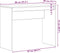 vidaXL - Bureau - 90x40x72 - cm - spaanplaat - zwart - eikenkleurig