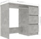 vidaXL - Bureau - 90x45x76 - cm - bewerkt - hout - betongrijs