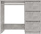 vidaXL - Bureau - 90x45x76 - cm - bewerkt - hout - betongrijs