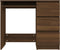 vidaXL - Bureau - 90x45x76 - cm - bewerkt - hout - bruin - eikenkleur